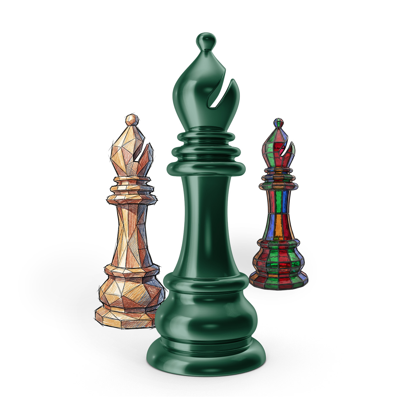 A chess bishop piece, symbolic of The Contrast's strategy-led approach